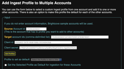 Add Profile to Multiple Accounts