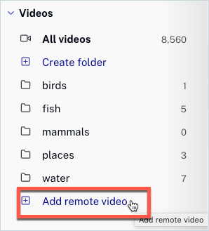 Add Remote Video Menu Item