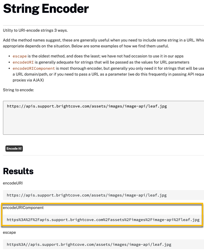 String Encoder