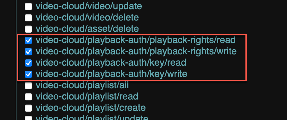 Playback Rights Permissions